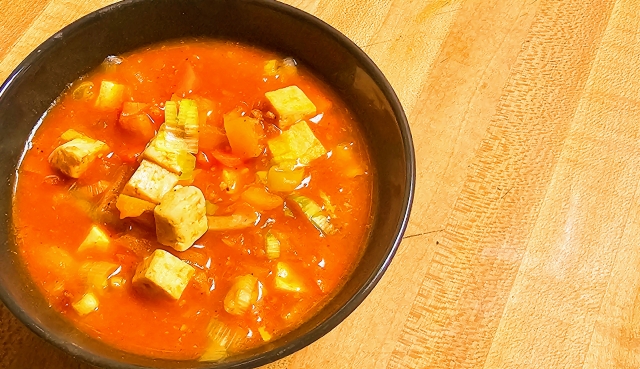 痩せるために作った辛い料理